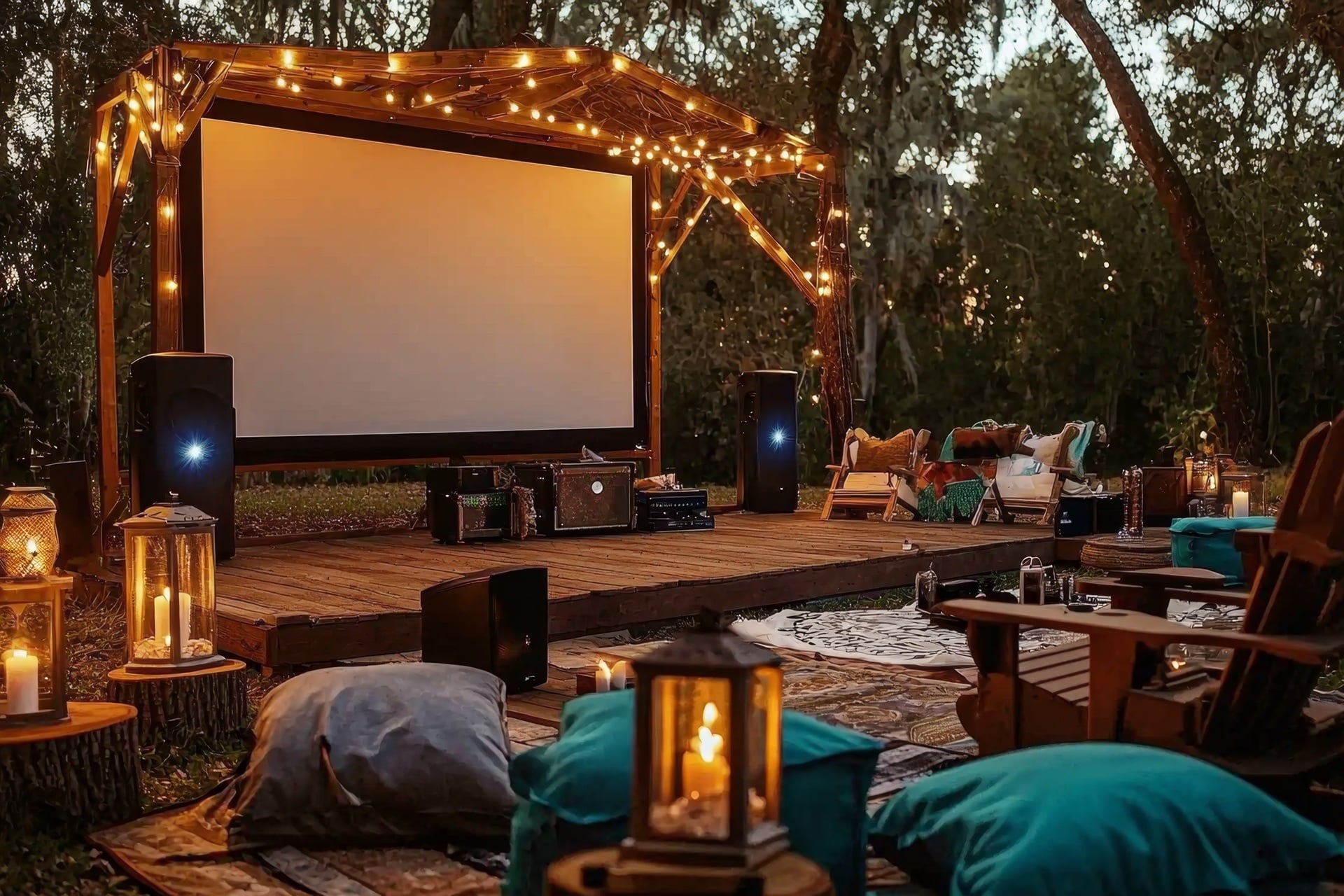 Outdoor-Kino bei Abendstimmung | MPO